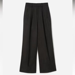 NWT Everlane The Way-High Drape Pant in Black
